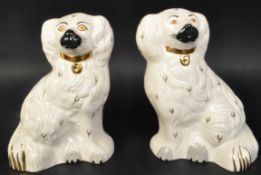 ROYAL DOULTON - STAFFORDSHIRE STYLE PAIR OF DOGS