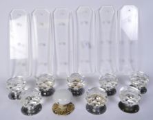 A COLLECTION OF DOOR KNOBS & FINGER PLATES