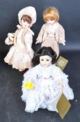 LARGE COLLECTION OF 20TH CENTURY PORCELAIN DOLLS