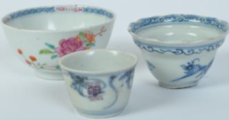 ASSORTMENT OF 18TH CENTURY & LATER ORIENTAL PORCELAIN ITEMS