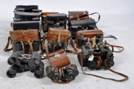 LARGE MIXED COLLECTION OF VINTAGE BINOCULARS