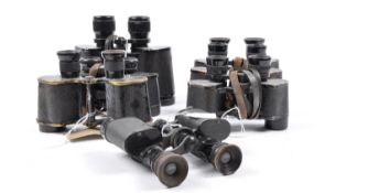 COLLECTION OF 7X ASSORTED VINTAGE BINOCULARS