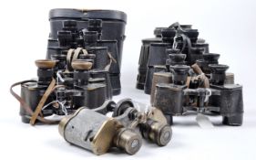 COLLECTION OF ASSORTED VINTAGE BINOCULARS