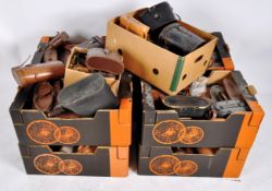 VERY LARGE COLLECTION OF VINTAGE BINOCULAR CASES