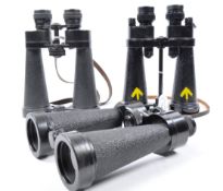 COLLECTION OF 3X BARR & STROUD VINTAGE BINOCULARS INCLUDING MILITARY ISSUE
