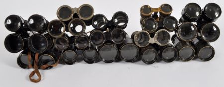 LARGE COLLECTION OF 19TH / 20TH CENTURY MILITARY BINOCULARS