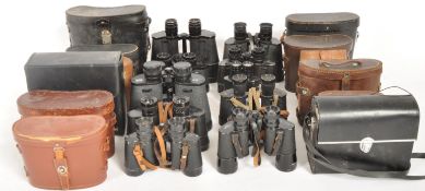 COLLECTION OF VINTAGE CASED BINOCULARS