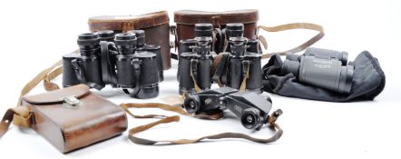 COLLECTION OF 6X ASSORTED VINTAGE BINOCULARS