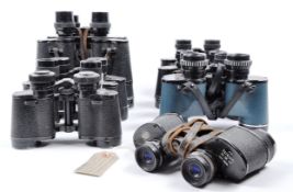 COLLECTION OF 10X ASSORTED VINTAGE BINOCULARS