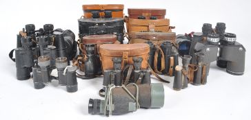 MIXED COLLECTION OF VINTAGE BINOCULARS