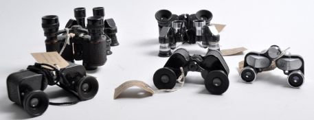 COLLECTION OF 8X MINIATURE VINTAGE BINOCULARS