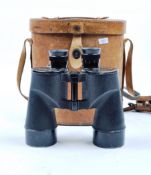 WWII SECOND WORLD WAR BAUSCH & LOMB 7X50 CASED VINTAGE BINOCULARS U.S NAVY BU SHIPS 1941