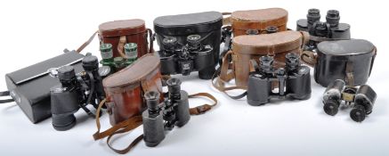 MIXED COLLECTION OF VINTAGE BINOCULARS