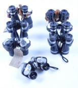 COLLECTION OF 7X ASSORTED WIDE ANGLE VINTAGE BINOCULARS