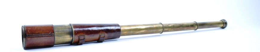 BROADHURST CLARKSON 3 DRAW BRASS VINTAGE TELESCOPE