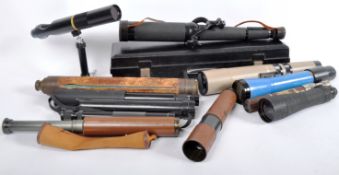 COLLECTION OF VINTAGE SPOTTING AND TELESCOPES INC. MILITARY ISSUE