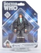 DOCTOR WHO - UNDERGROUND TOYS - TOM BAKER AUTOGRAPHED FIGURE