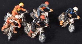 COLLECTION OF VINTAGE BRITAINS DIECAST SPEEDYWAY MODEL BIKES