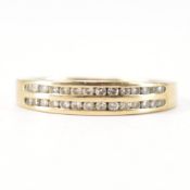 HALLMARKED 9CT GOLD & DIAMOND RING