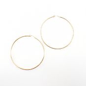 PAIR OF HALLMARKED 9CT HOOP EARRINGS