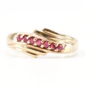HALLMARKED 9CT GOLD RUBY RING