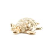 HALLMARKED 9CT GOLD TURTLE PENDANT CHARM