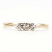 VINTAGE 18CT GOLD & DIAMOND THREE STONE RING