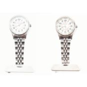 TWO SEKONDA STAINLESS STEEL NURSES WATCHES