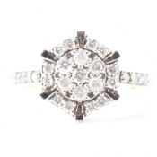 HALLMARKED 18CT GOLD & DIAMOND RING