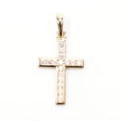 9CT GOLD CZ NECKLACE PENDANT