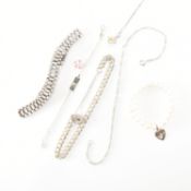 COLLECTION OF SILVER BRACELETS