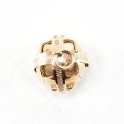 HALLMARKED 9CT GOLD MASONIC CROSS BALL CHARM PENDANT