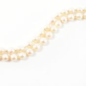 VINTAGE CULTURED PEARL & WHITE GOLD CLASP