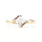 HALLMARKED 9CT GOLD & CZ RING