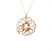 HALLMARKED 9CT GOLD PENDANT NECKLACE