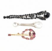 THREE HALLEY'S COMET BROOCHES - 19TH & 20TH CENTURY