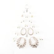 LARGE COLLECTION OF SILVER EARRINGS