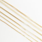 COLLECTION OF GOLD ON 925 SILVER CHAIN NECKLACES