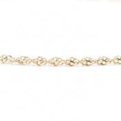 HALLMARKED 9CT GOLD ROPE TWIST NECKLACE CHAIN