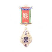 HALLMARKED SILVER & 9CT GOLD MASONIC MEDAL
