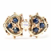 VINTAGE GOLD SAPPHIRE OPAL & SAPPHIRE RING