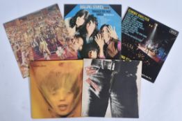 THE ROLLING STONES - SELECTION OF FIVE VINYL RECORDS