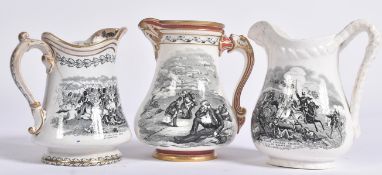 SELECTION OF THREE CRIMEAN WAR INTEREST JUGS