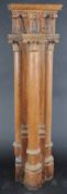 OAK PEDESTAL CORINTHIAN COLUMN