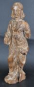 18TH CENTURY CARVED WALNUT RELIGIOUS FIGURE