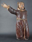 18TH CENTURY CARVED WOOD RELIGIOUS FIGURINE