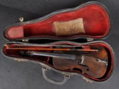 MINIATURE / APPRENTICE PIECE MODEL OF A CELLO BY MARTIN CULLIER