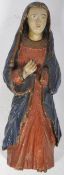 19TH CENTURY CARVED FIGURE OF MARY