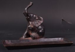 EARLY 20TH CENTURY NOVELTY ELEPHANT PIN TRAY