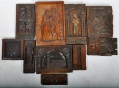 COLLECTION OF CARVED WOODEN